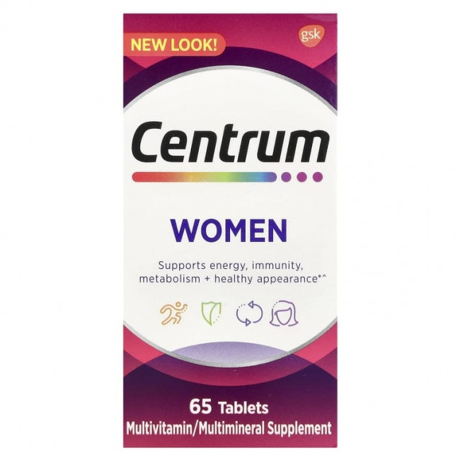 Centrum, Мультивитамины для женщин, 65 таблеток Centrum, Мультивитамины для женщин, 65 таблеток