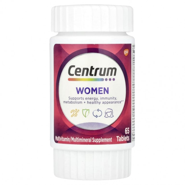 Centrum, Мультивитамины для женщин, 65 таблеток Centrum, Мультивитамины для женщин, 65 таблеток