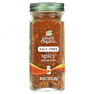Simply Organic, пряная приправа, без соли, 69 г (2,4 унции) Simply Organic, пряная приправа, без соли, 69 г (2,4 унции)
