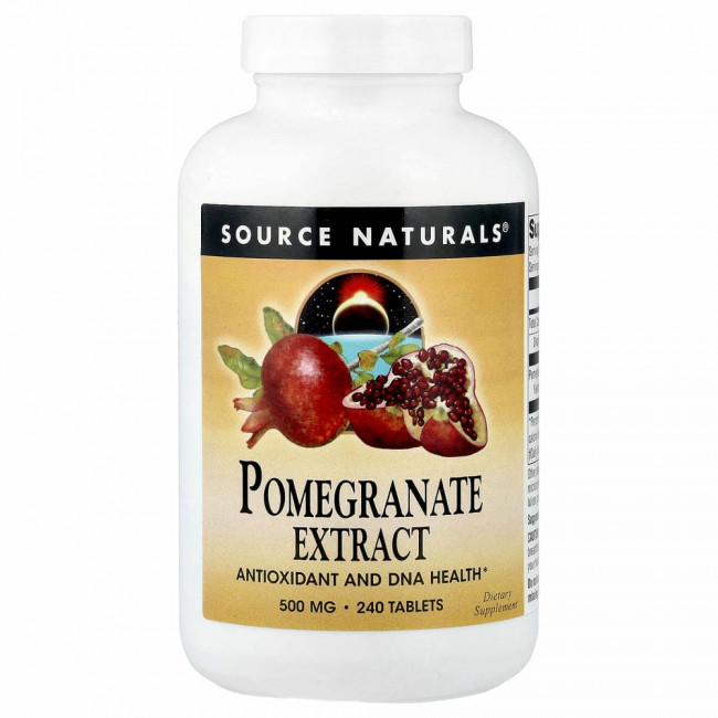 Source Naturals, экстракт граната, 500 мг, 240 таблеток Source Naturals, экстракт граната, 500 мг, 240 таблеток
