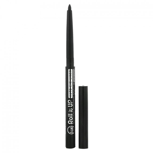 J.Cat Beauty, Roll It Up, автоматический карандаш для глаз, оттенок RAE102 объемный черный, 0,3 г