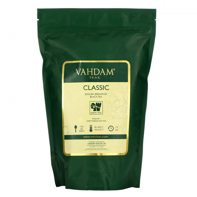 Vahdam Teas, English Breakfast, классический черный чай, 454 г (16,01 унции) Vahdam Teas, English Breakfast, классический черный чай, 454 г (16,01 унции)