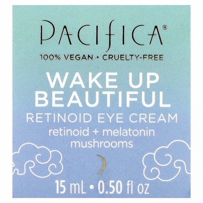 Pacifica, Wake Up Beautiful, крем для кожи вокруг глаз с ретиноидами, 15 мл (0,5 жидк. Унции) Pacifica, Wake Up Beautiful, крем для кожи вокруг глаз с ретиноидами, 15 мл (0,5 жидк. Унции)
