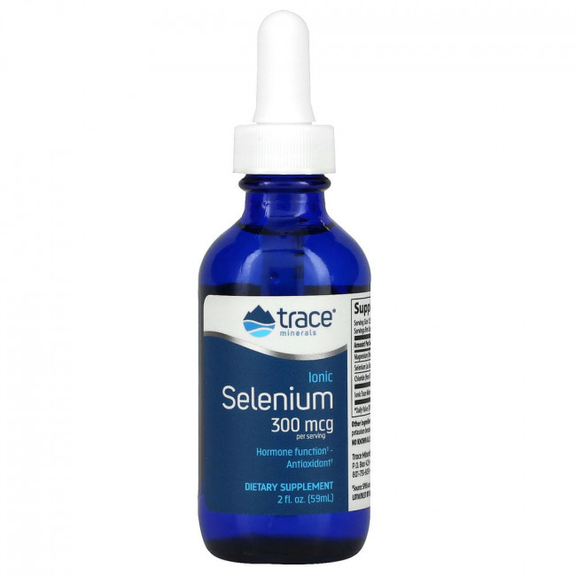 Trace Minerals ®, ионный селен, 300 мкг, 59 мл (2 жидк. унции) Trace Minerals ®, ионный селен, 300 мкг, 59 мл (2 жидк. унции)