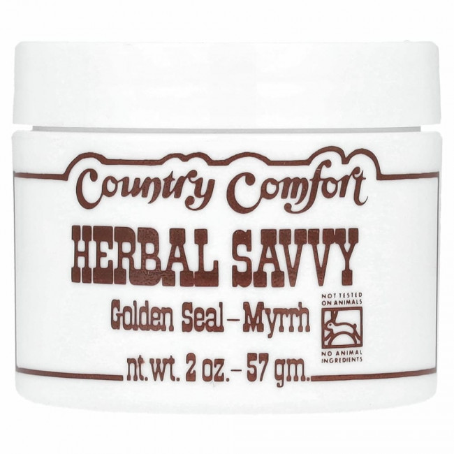 Country Comfort, Herbal Savvy, гидрастис и мирра, 57 г