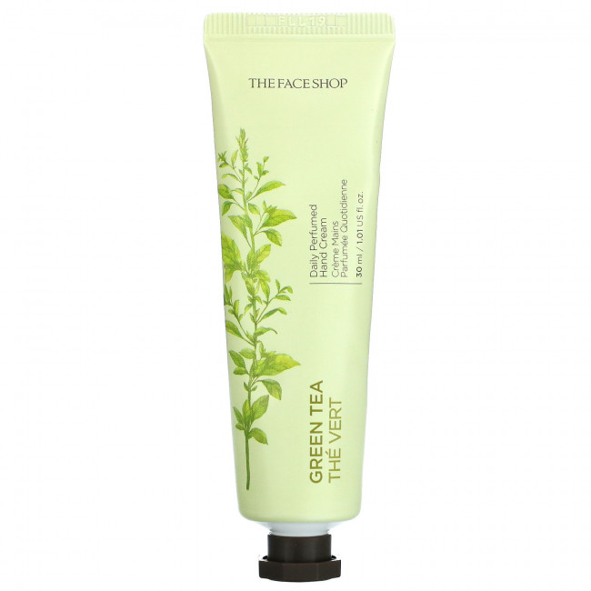 The Face Shop, Парфюмированный крем для рук, зеленый чай, 30 мл (1,01 жидк. Унции)