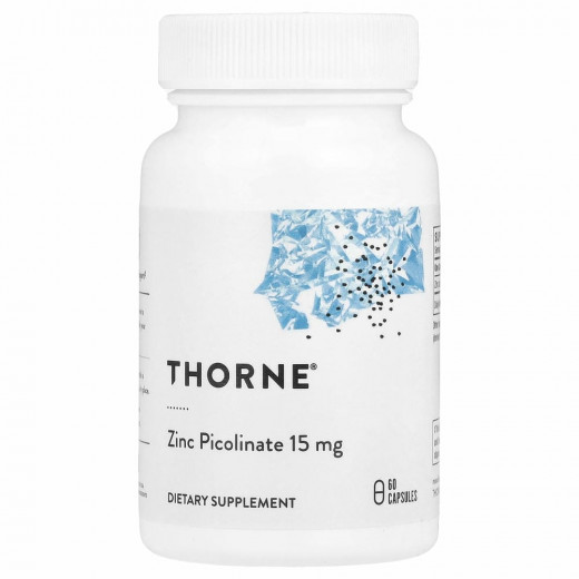 Thorne Research, пиколинат цинка, 15 мг, 60 капсул &mdash; 