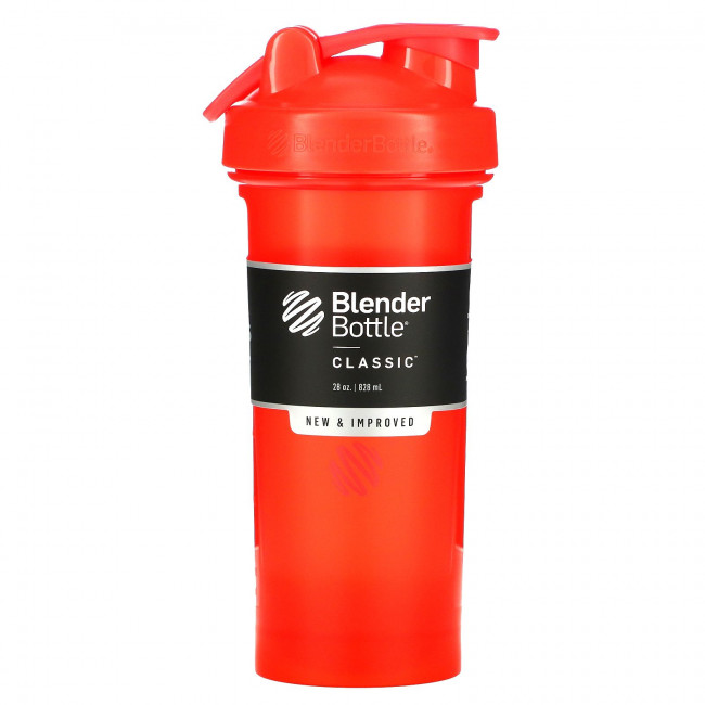 Blender Bottle, Classic with Loop, красный, 828 мл (28 унций) Blender Bottle, Classic with Loop, красный, 828 мл (28 унций)