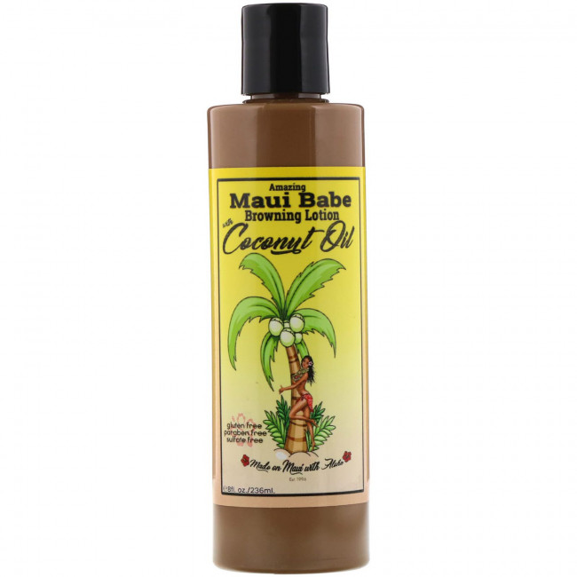 Maui Babe, Amazing Browning Lotion, лосьон для загара, с кокосовым маслом, 236 мл (8 жидк. унций) Maui Babe, Amazing Browning Lotion, лосьон для загара, с кокосовым маслом, 236 мл (8 жидк. унций)