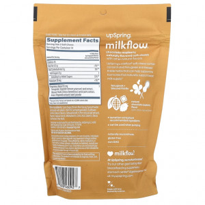 UpSpring, Milkflow®, шоколадная малина, 28 жевательных таблеток