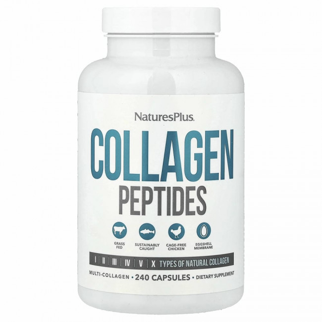 NaturesPlus, Коллагеновые пептиды, 240 капсул