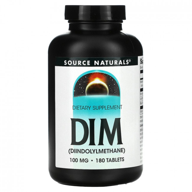 Source Naturals, DIM (дииндолилметан), 100 мг, 180 таблеток Source Naturals, DIM (дииндолилметан), 100 мг, 180 таблеток