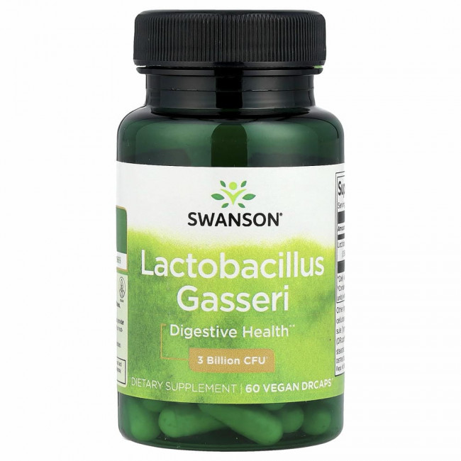 Swanson, Lactobacillus Gasseri, 3 млрд КОЕ, 60 растительных капсул для эмбо Swanson, Lactobacillus Gasseri, 3 млрд КОЕ, 60 растительных капсул для эмбо