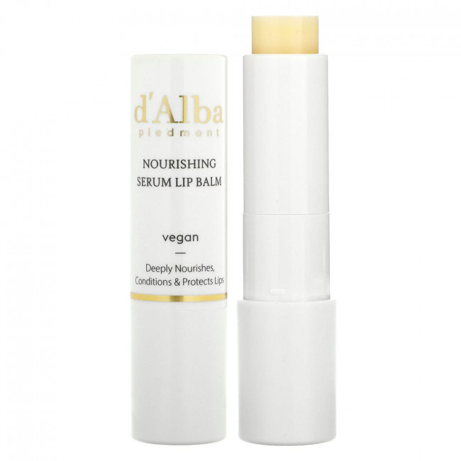d'Alba, White Truffle Nourishing Serum Lip Balm, 0.12 oz (3.6 g) (Discontinued Item)