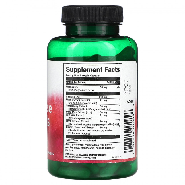 Swanson, Menopause Essentials, 120 растительных капсул Swanson, Menopause Essentials, 120 растительных капсул