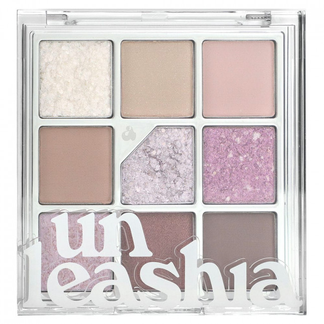 Unleashia, Glitterpedia Eyeshadow Palette, No. 4 All of Lavender Fog, 0.233 oz