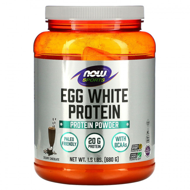 NOW Foods, протеин из яичного белка, сливочный шоколад, 680 г (1,5 фунта) NOW Foods, протеин из яичного белка, сливочный шоколад, 680 г (1,5 фунта)