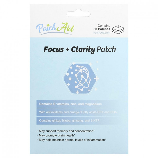 PatchAid, пластырь Focus + Clarity, 30 штук