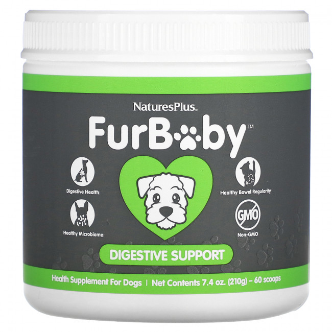 NaturesPlus, FurBaby, поддержка пищеварения у собак, 210 г (7,4 унции) NaturesPlus, FurBaby, поддержка пищеварения у собак, 210 г (7,4 унции)