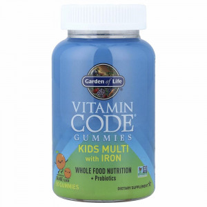 Garden of Life, Vitamin Code, жевательные таблетки для детей, мультивитамины с железом, апельсин, 90 жевательных таблеток Garden of Life, Vitamin Code, жевательные таблетки для детей, мультивитамины с железом, апельсин, 90 жевательных таблеток