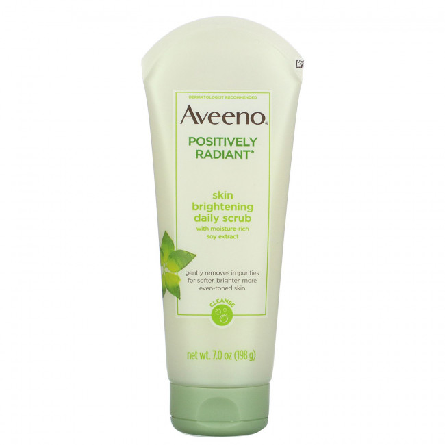 Aveeno, Positively Radiant, Ежедневный скраб для осветления кожи, 7,0 унций (198 г)