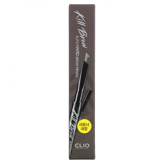 Clio, Kill Brow, автоматический карандаш для бровей, 05 серо-коричневый, 0,31 г (0,01 унции) Clio, Kill Brow, автоматический карандаш для бровей, 05 серо-коричневый, 0,31 г (0,01 унции)