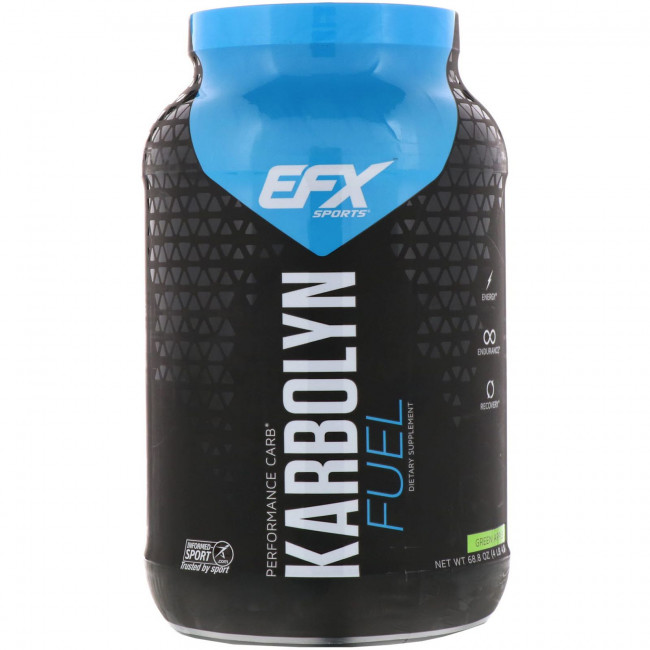 EFX Sports, Karbolyn Fuel, добавка для физической активности, зеленое яблоко, 1950 г (4,3 фунта) EFX Sports, Karbolyn Fuel, добавка для физической активности, зеленое яблоко, 1950 г (4,3 фунта)