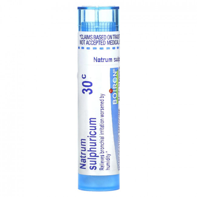 Буарон, Natrum Sulphuricum, 30C, средство от кашля, примерно 80 гранул.