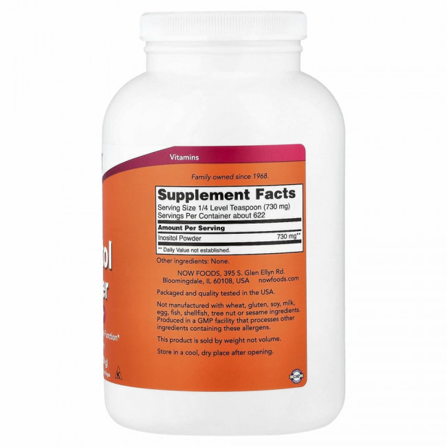 NOW Foods, порошок из инозитола, 454 г (1 фунт) NOW Foods, порошок из инозитола, 454 г (1 фунт)