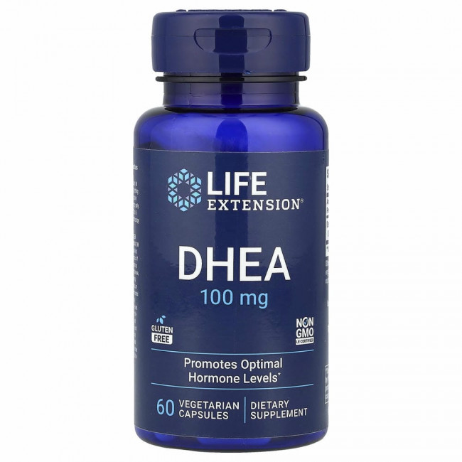 Life Extension, ДГЭА, 100 мг, 60 вегетарианских капсул Life Extension, ДГЭА, 100 мг, 60 вегетарианских капсул
