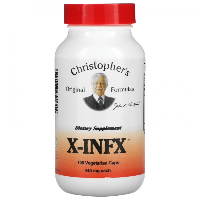 Christopher's Original Formulas, X-INFX, 440 мг, 100 вегетарианских капсул Christopher's Original Formulas, X-INFX, 440 мг, 100 вегетарианских капсул