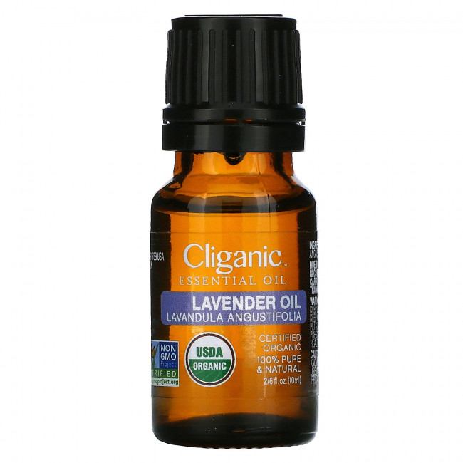 Cliganic, на 100% чистое эфирное масло, лаванда, 10 мл (0,33 жидкой унции) Cliganic, на 100% чистое эфирное масло, лаванда, 10 мл (0,33 жидкой унции)