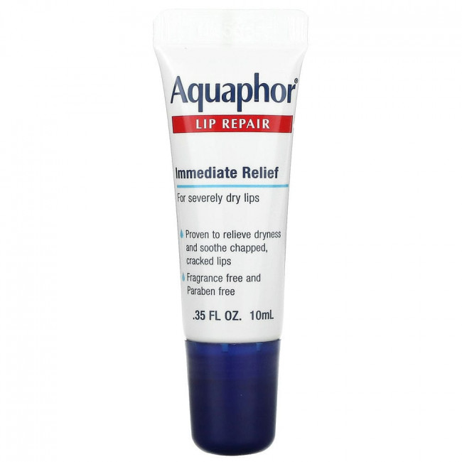 Aquaphor, Восстанавливающее средство для губ мгновенного действия без отдушек, 10 мл (0,35 жидкой унции) Aquaphor, Восстанавливающее средство для губ мгновенного действия без отдушек, 10 мл (0,35 жидкой унции)