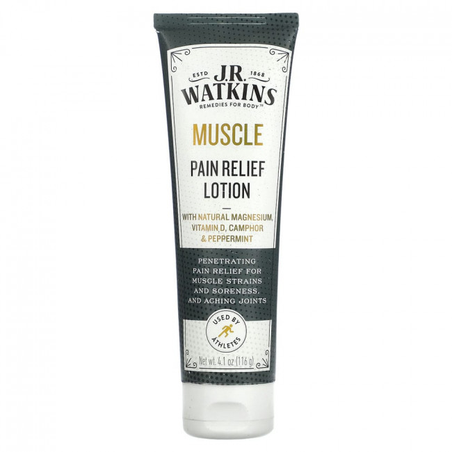J R Watkins, Muscle Pain Relief Lotion , 4.1 oz (116 g)