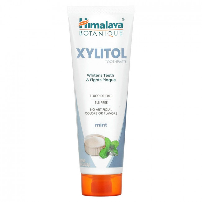 Himalaya, Зубная паста с ксилитолом, мята, 113 г (4 унции)