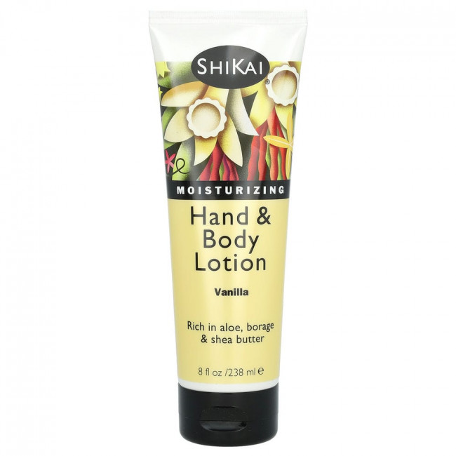 Shikai, Moisturizing Hand & Body Lotion, Vanilla, 8 fl oz (238 ml)