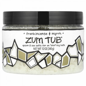 ZUM, Zum Tub, морские соли с английской солью, ладан и мирра, 340 г (12 унций)