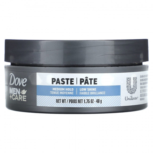 Dove, Men + Care, формовочная паста, средней фиксации, слабый блеск, 49 г (1,75 унции) Dove, Men + Care, формовочная паста, средней фиксации, слабый блеск, 49 г (1,75 унции)