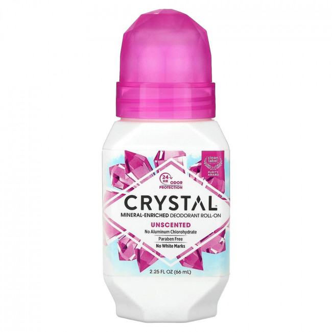 Crystal Body Deodorant, минеральный шариковый дезодорант, без запаха, 66 мл (2,25 жидк. унции) Crystal Body Deodorant, минеральный шариковый дезодорант, без запаха, 66 мл (2,25 жидк. унции)