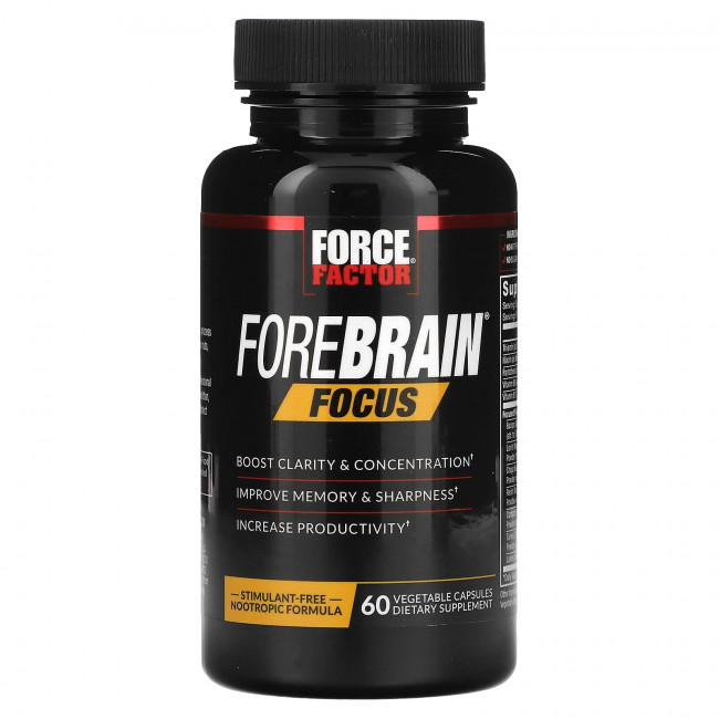Force Factor, Forebrain Focus, 60 растительных капсул