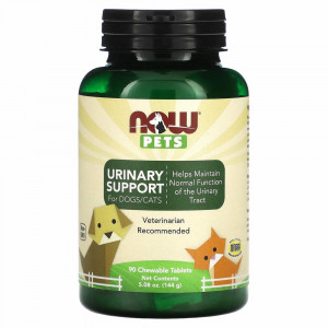 NOW Foods, Pets, поддержка мочеиспускания для собак / кошек, 90 жевательных таблеток NOW Foods, Pets, поддержка мочеиспускания для собак / кошек, 90 жевательных таблеток