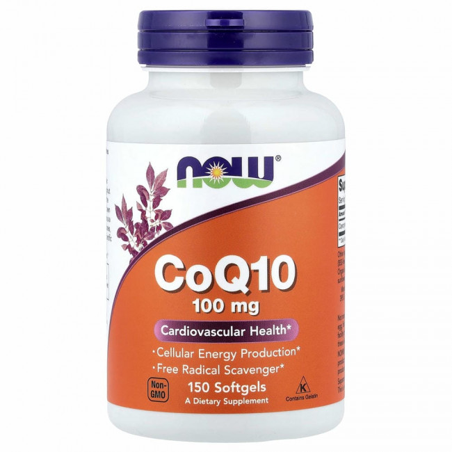 NOW Foods, коэнзим Q10, 100 мг, 150 капсул