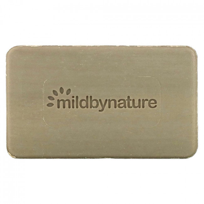 Mild By Nature, очищающее кусковое мыло с глиной, с ароматом эвкалипта и перечной мяты, с ископаемой глиной, 141 г (5 унций)
