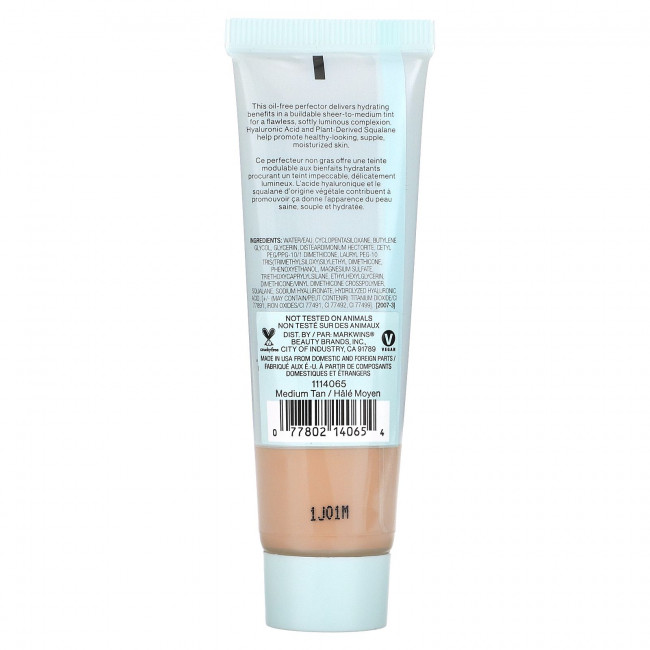 Wet n Wild, Barefocus, увлажняющее средство с тонирующим эффектом, для среднего загара, 27 мл (0,91 жидк. Унции)