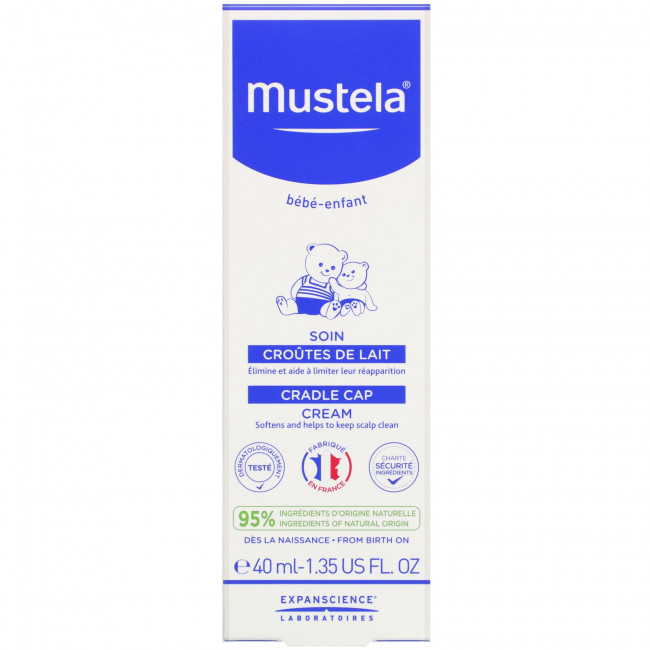 Mustela, Крем Cradle Cap, 1,35 жидкой унции (40 мл) Mustela, Крем Cradle Cap, 1,35 жидкой унции (40 мл)