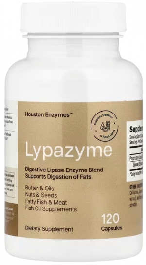 Houston Enzymes, Липазим, 120 капсул Houston Enzymes, Липазим, 120 капсул