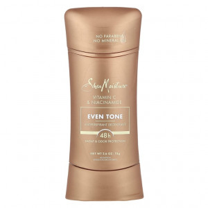 SheaMoisture, Even Tone, дезодорант-антиперспирант, витамин C и ниацинамид, 74 г (2,6 унции)