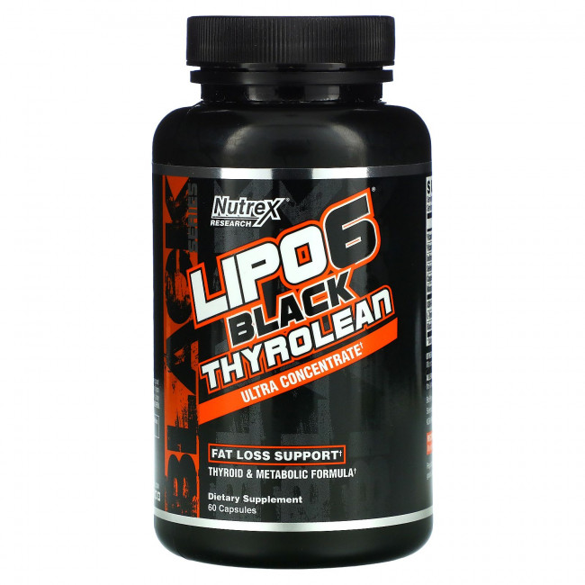 Nutrex Research, LIPO-6 черный тиролин, поддержка для снижения веса, 60 капсул Nutrex Research, LIPO-6 черный тиролин, поддержка для снижения веса, 60 капсул