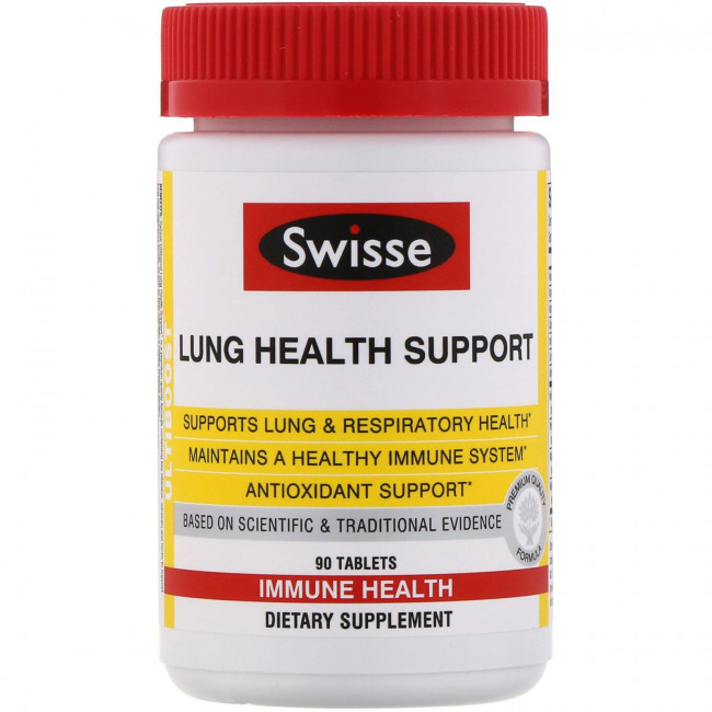 Swisse, Ultiboost, поддержка здоровья легких, 90 таблеток Swisse, Ultiboost, поддержка здоровья легких, 90 таблеток