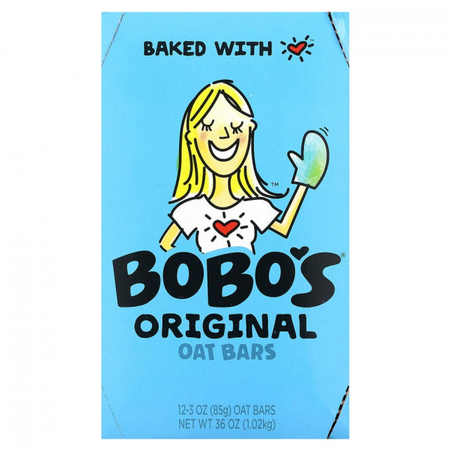 Bobo's Oat Bars, Оригинальные овсяные батончики, 12 батончиков, 85 г (3 унции)